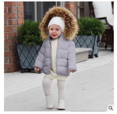 Pufferjacke für Kinder, Wintermantel – warme Oberbekleidung mit Kapuze und Reißverschluss für Jungen und Mädchen, weiche Baumwollmischung, leicht und stylisch (80–100 cm)_voghion.com
