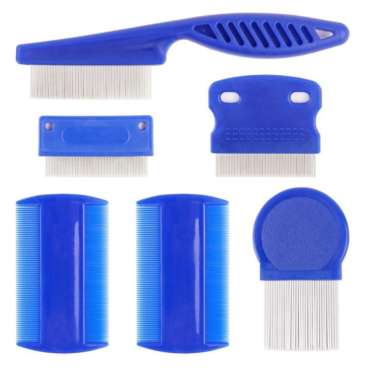 6pcs /Set Pet Flea Comb Dense Tooth Cat Dog Comb_voghion.com