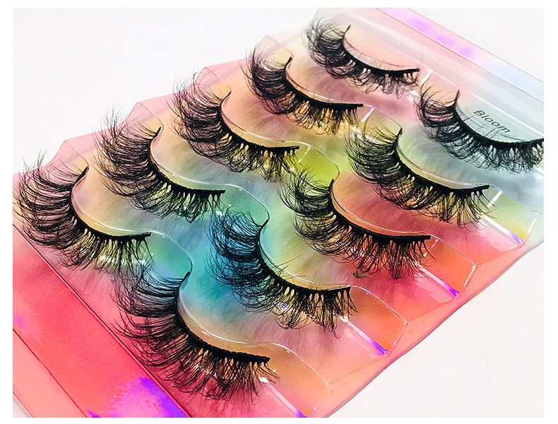 CMAYOME 5-Pairs Colored Faux Mink Eyelashes - Voluminous, Fluffy, Multi-Layered False Lashes For Dramatic & Natural Look_voghion.com