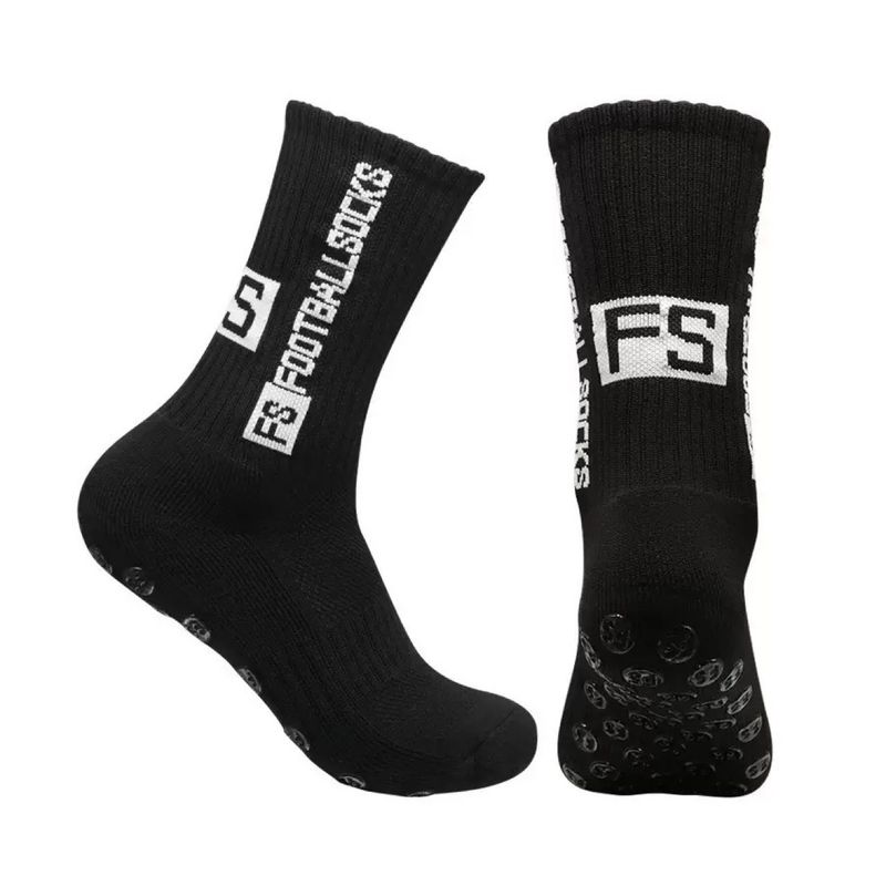 Herrensocken, professionell, verdickte Handtuchunterseite, schweißabsorbierend und desodorierend, mit Klebepunkt, rutschfeste Fußball-Sportsocken_voghion.com