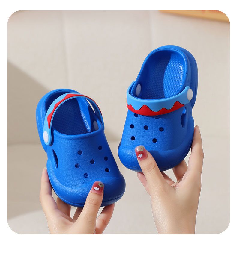 Grasp Yu's Kinderhausschuhe mit großen Augen für draußen, rutschfeste Jungen-Lochschuhe für drinnen und Strandsandalen mit Stirnband für Mädchen_voghion.com