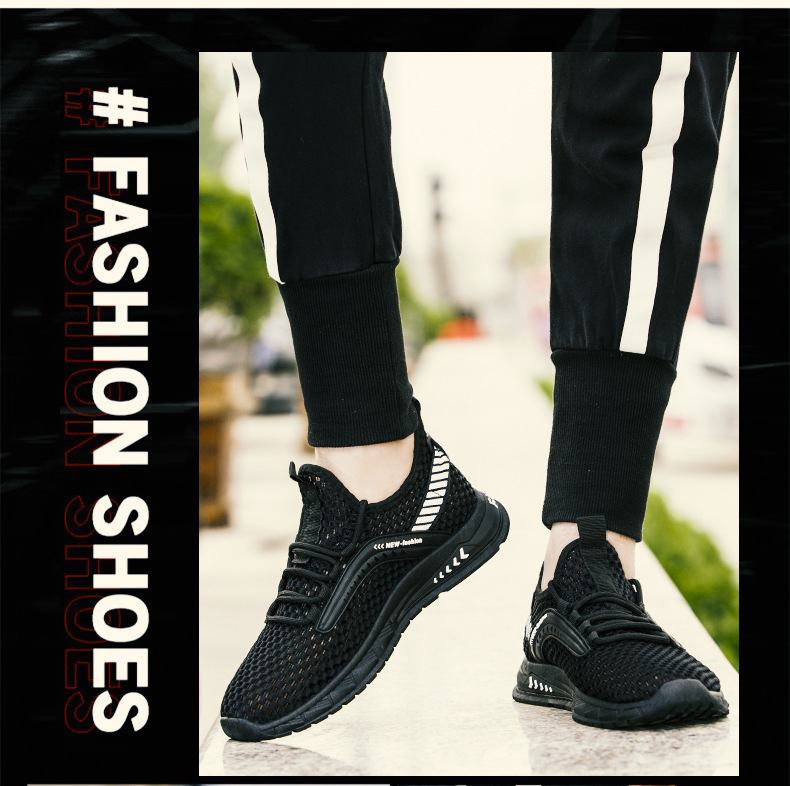 Herren Frühling Sommer Mesh Herren Neue atmungsaktive Low Cut Sport- und Freizeit-Wasserschuhe für Studenten_voghion.com