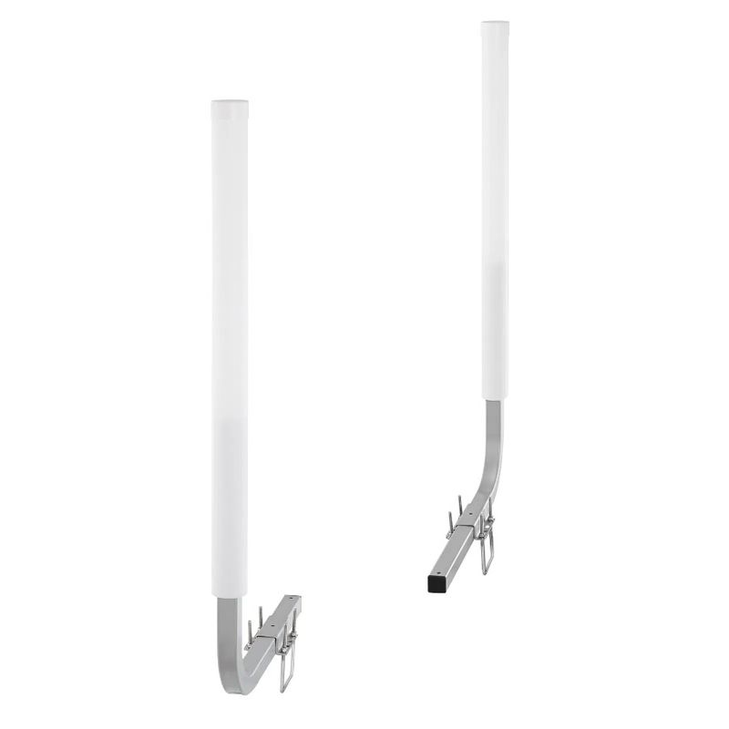 Set marino in acciaio antiruggine con copertura per la pesca, doppi supporti con rimorchio da 60'' per guida SA e sci Ibly ideale regolabile in PVC_voghion.com