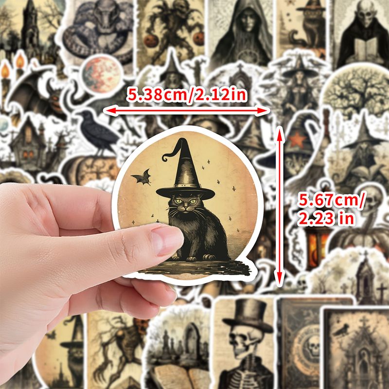 Aufkleber 50 Nordic Horror Halloween Serie Graffiti Aufkleber Wasser Tasse Computer Dekoration Aufkleber Urlaub Aufkleber_voghion.com