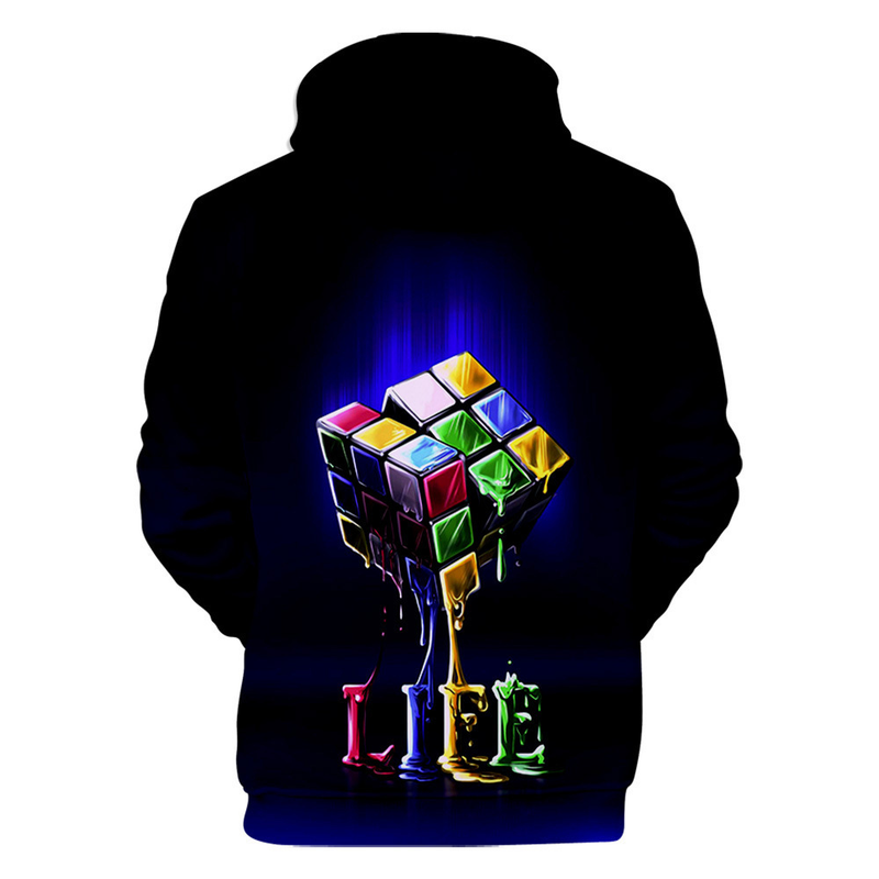 Sonbahar Hp Hop Kapşonlu 3D Rubik Küpü Hoodies Erkek Tişörtü Kadın Unisex Kazaklar Moda Çocuklar Hoody Rahat Erkek_voghion.com