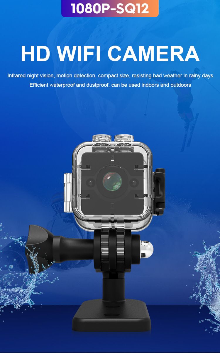 SQ12 camera high definition waterdicht en stofdicht outdoor paardrijden duiken luchtsportcamera_voghion.com