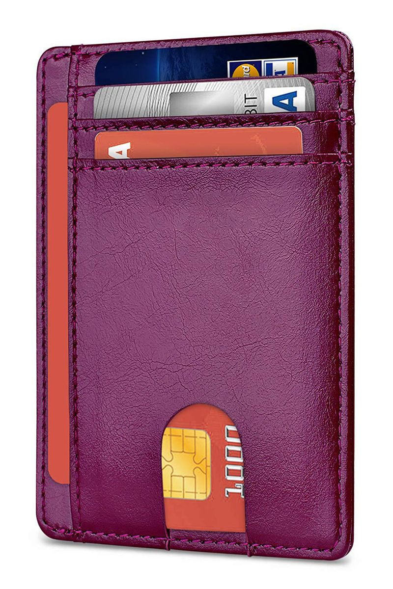 Praktische Kartentasche aus echtem Leder, RFID-Diebstahlschutz-Kartenlesetasche für Herren, asiatischer Kartenhalter für Herren_voghion.com