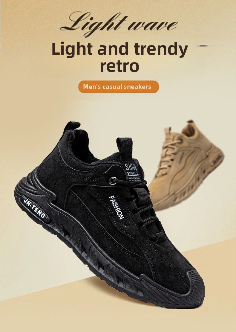 Plus Size 2024 New Men's Soft Sole Sports Outdoor Casual Lace-up Running Shoes_voghion.com