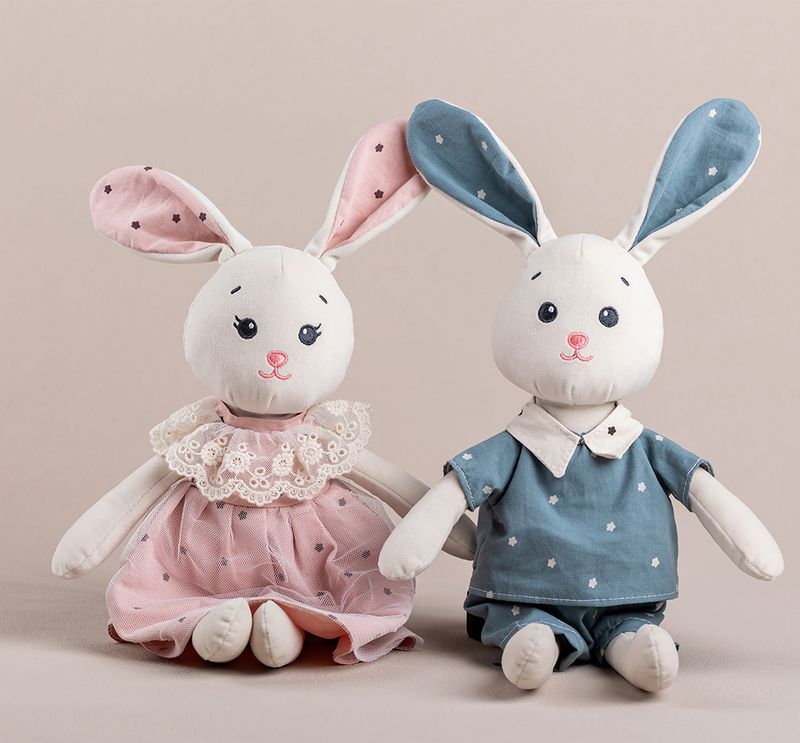 Peluche animaux poupée BobyBobo mignon lapin poupée peluche jouet lapin habillage poupée enfants endormi poupée cadeau_voghion.com