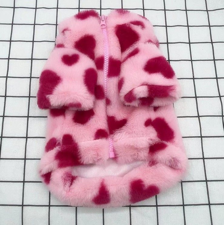 Dog Outfit Teddy Clothes Winter Leopard Print Coat French Bulldog Poodle Bichon Pomeranian Jacket Cat Cotton Clothing_voghion.com