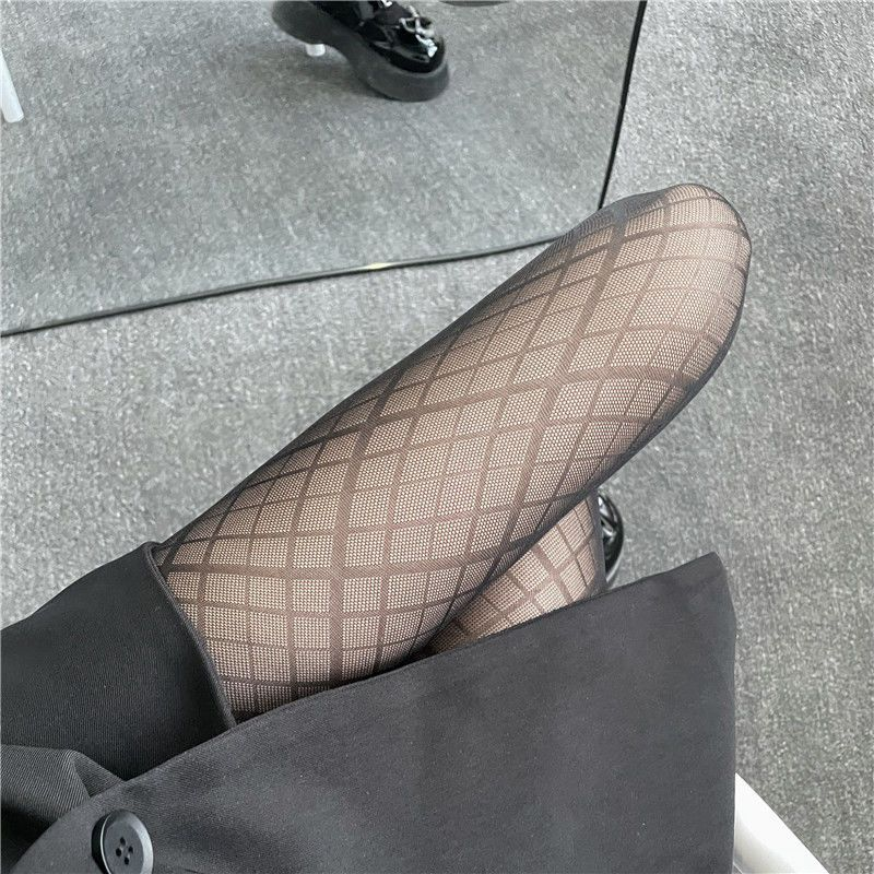 Women's Spring Autumn Winter Thin Jumpsuit Socks Black Ins Trendy New 2024_voghion.com