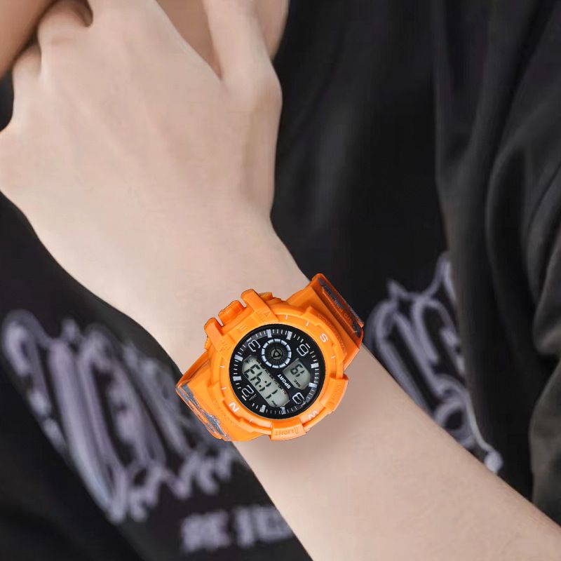 Children's Camouflage Waterproof Watch,men's And Teenagers' Multifunctional Night Light Alarm Clock,stopwatch,electronic Watch, Outdoor Sports Watch_voghion.com