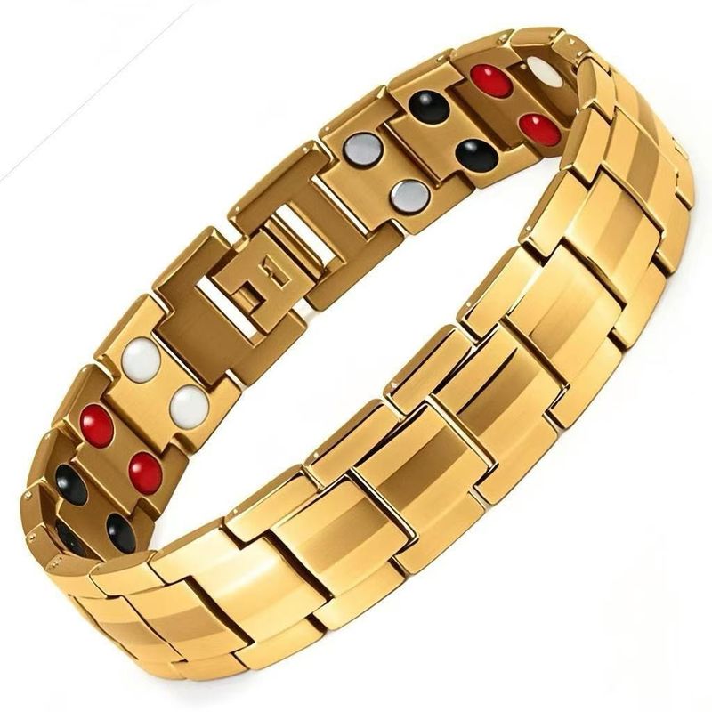 Bracciale magnetico staccabile a doppia fila per uomo e coppia_voghion.com