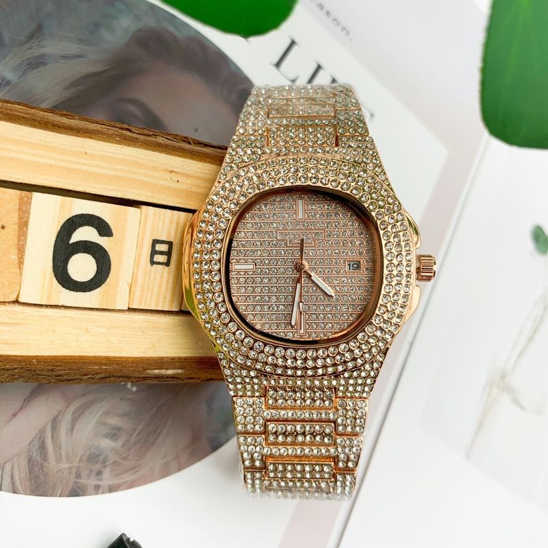 Best-selling Full-diamond Watch, Men's Style Hip-hop, Full-set Star-shaped Fashionable Quartz Watch_voghion.com