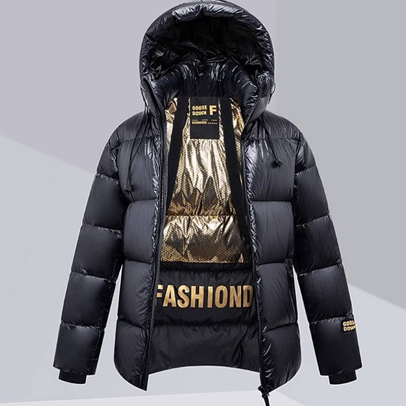 Women's Clothing High end goose winter coats jacket short thick winter coats jacket_voghion.com