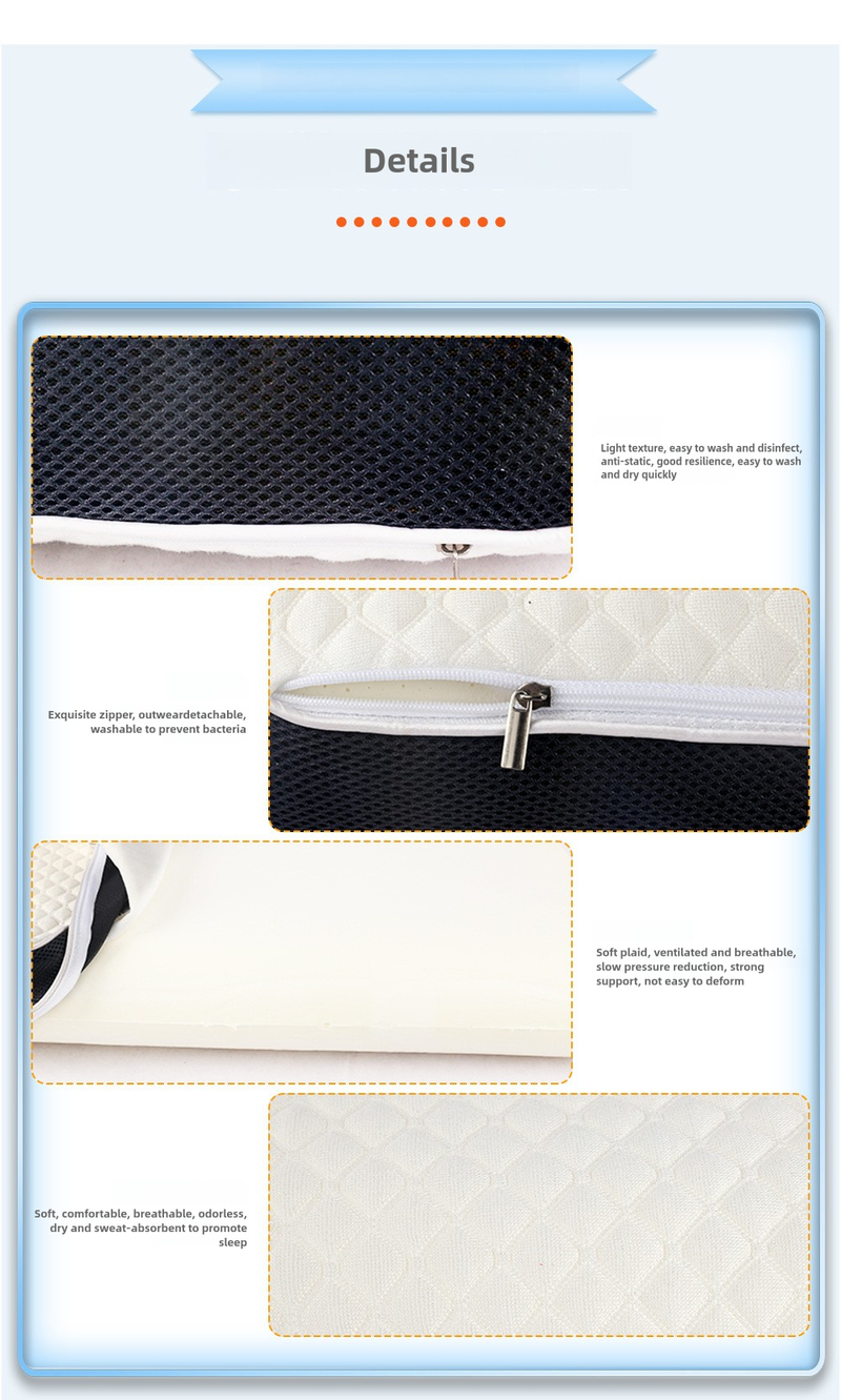 Memory Foam Pillow Cervical Vertebra Neck Pillow_voghion.com