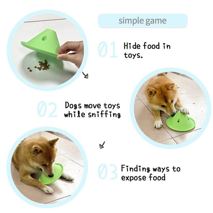Dog Slow Feeder Bowl Fun Interactive Licking Toy_voghion.com