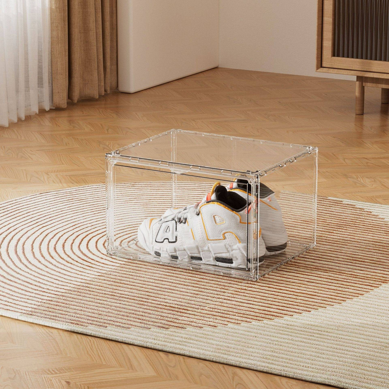 Heemopbewahrung Verdickte Acryl Transparent Schongkëscht Magnéitesch Säitentür Opbewahrungstäsch Handgemaachte Opbewahrung Verdickte Schongschrank_voghion.com