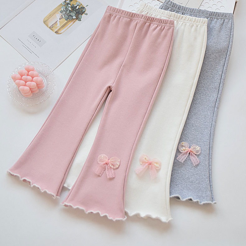 Junge Mädchen Kleidung Frühling Und Herbst Mädchen Bell-Bottom-Hose kinder Hosen Oberbekleidung Neue Stil Prinzessin Stil Student Casual hosen_voghion.com