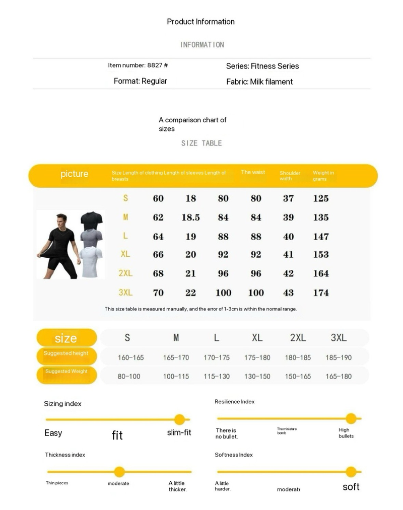Sous-vêtement de sport à manches courtes pour homme, extensible et respirant, à séchage rapide, ajusté et imprimé, idéal pour la course, le basket-ball, l'entraînement et la salle de sport (maillot de corps)_voghion.com