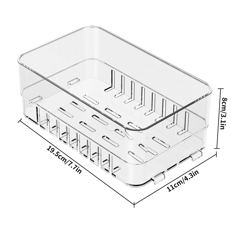 Organizador Nevera Y Cocina - Caja De Almacenamiento Ajustable Para Frigorífico, Cajones Y Armarios - Ahorra Espacio Y Ordena Alimentos_voghion.com