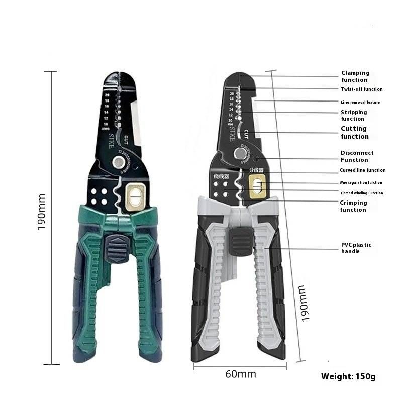 Professional Carbon Steel Wire Stripper - Durable & Precision Cable Stripping Tool For Electricians & DIY Enthusiasts_voghion.com