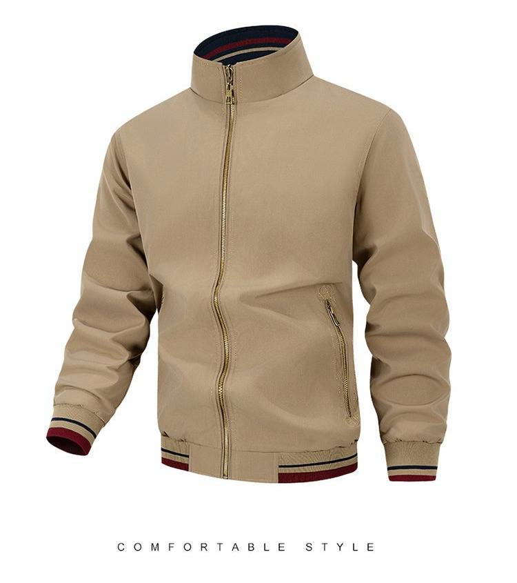 Men's Reversible Bomber Jacket – Lightweight Zip-Up Streetwear Coat (S-2XL)_voghion.com