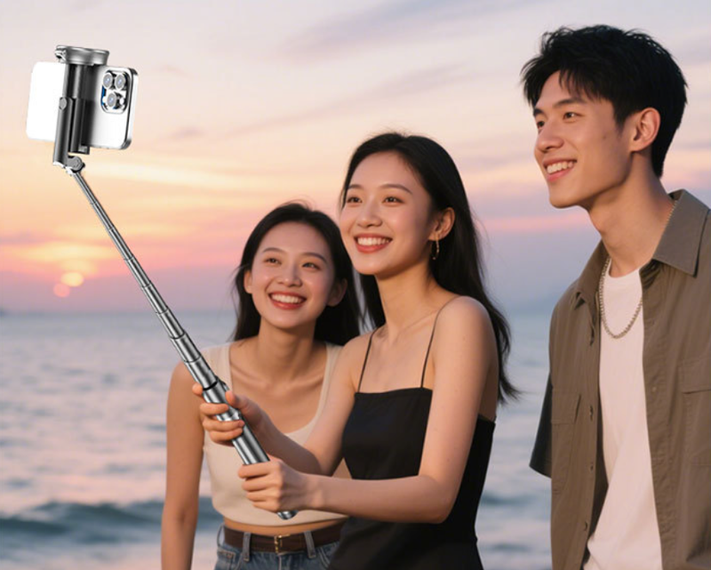 New Lost Pole Bluetooth Selfie Pole Mobile Selfie Pole Live Selfie Camera Tripod Stand Selfie Camera_voghion.com
