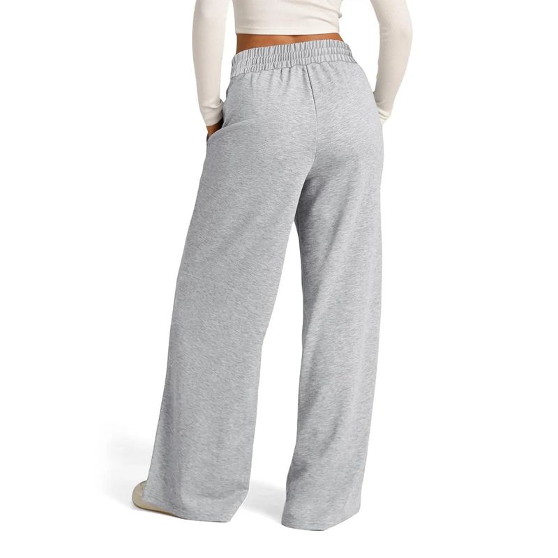 Pantaloni da tuta a vita alta e gamba larga da donna, morbidi jogger in cotone al latte traspirante, pantaloni casual larghi per corsa, yoga e viaggi (S-XXL)_voghion.com