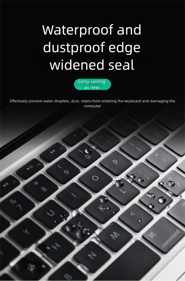 Suitable For Book Pro 13 Keyboard Cover Air 13.6 Protective Film 13.3 Waterproof Stain Resistant Washable_voghion.com