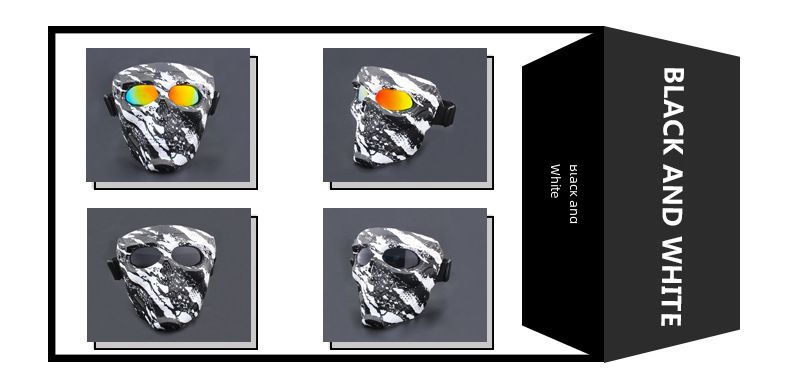 Cycling Eyewear New Goggles Mask Skull Head Motocross Outdoor Sports Riding Wind And Sand Goggles Tactical Mask_voghion.com