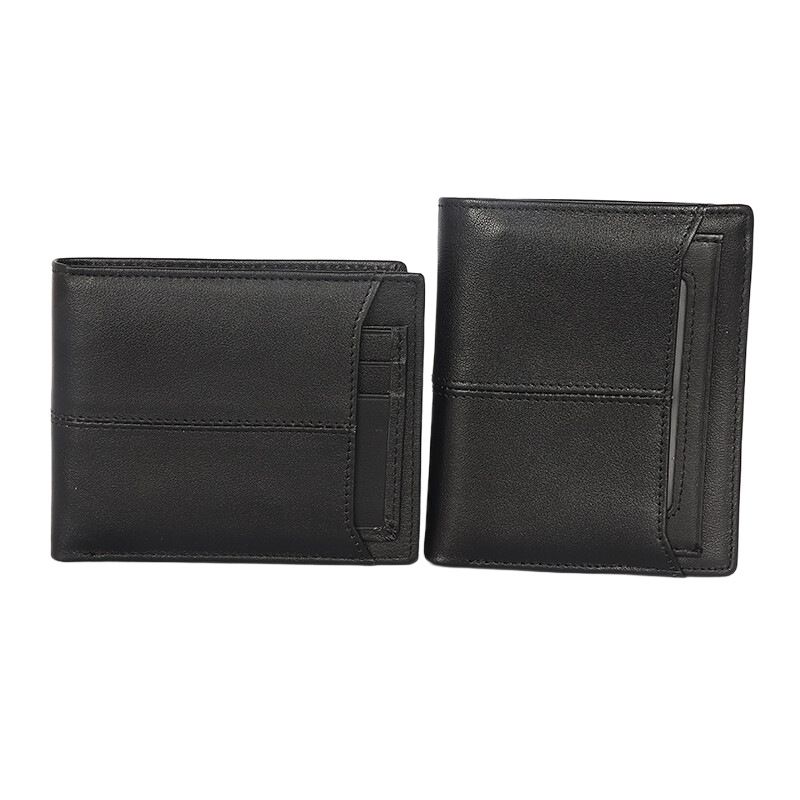 Men's Horizonal Genuine Leaher Shor Top Layer Cowhide 70% Off Silver Muli-Card Slo Money Clip Business Casual_voghion.com