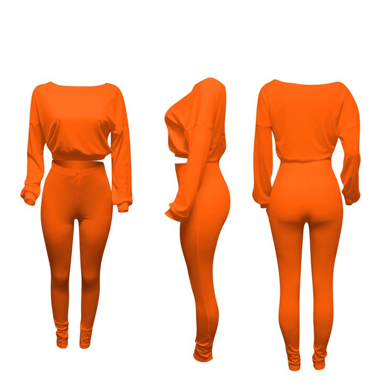 Women's ribbed athleisure suit_voghion.com