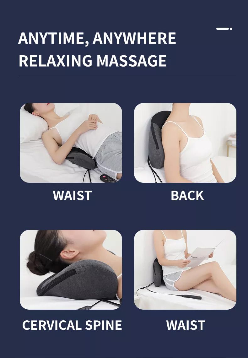 Elektriline vöökoha nimmepiirkonna vibratsioonipadi valu leevendamiseks, soojendus, tervishoid, lõõgastav veojõuteraapia, turvapadi, selja- ja kehahooldus_voghion.com