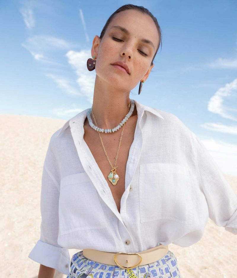 Women's Jewelry Colorful Multi Pendant Necklace Star Pendant Ladies Simple Love Pendant Necklace_voghion.com