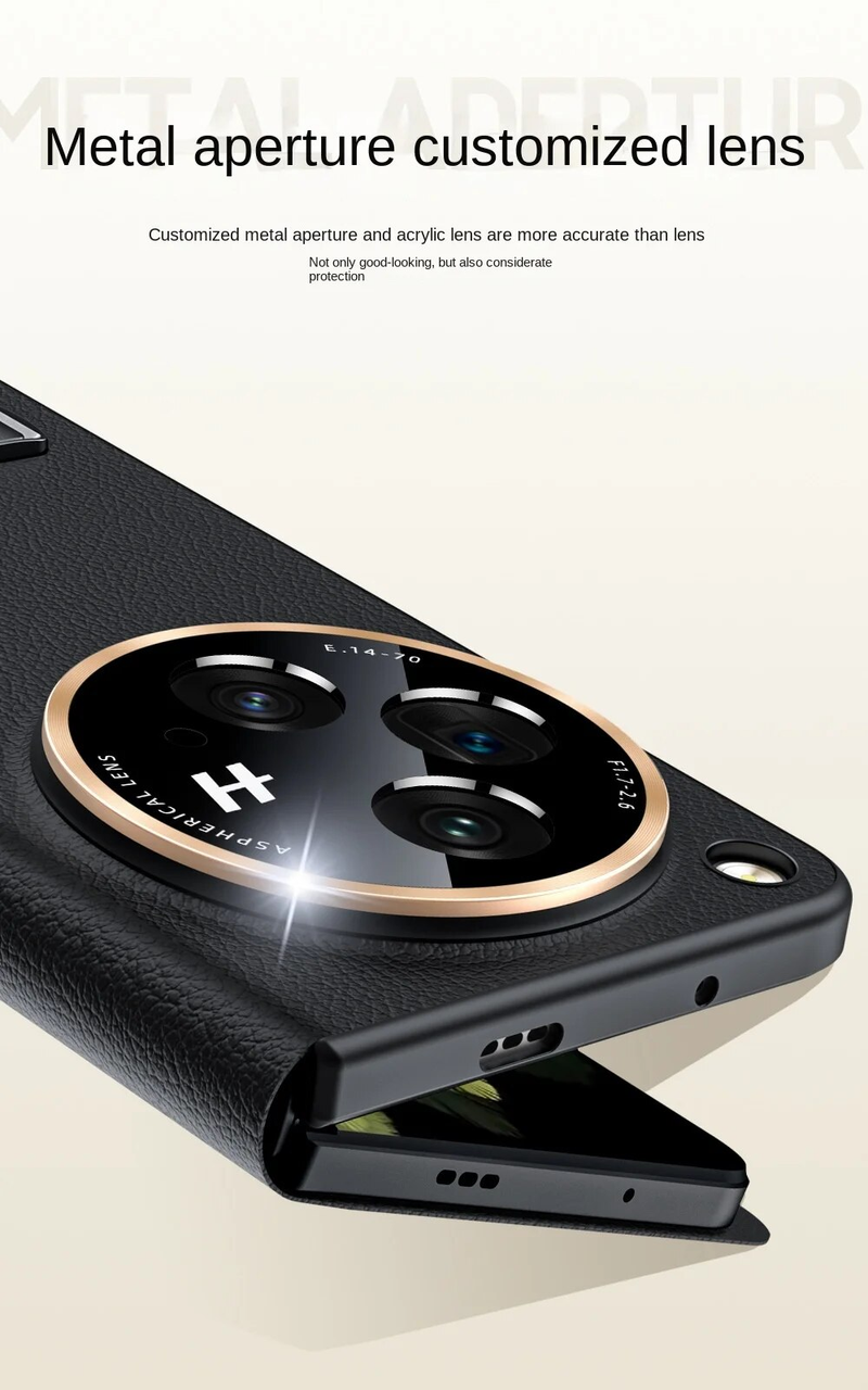 Funda Case Flip PU Leather Kickstand Front Full Protective Cover For Oppo Find N3 Capa_voghion.com