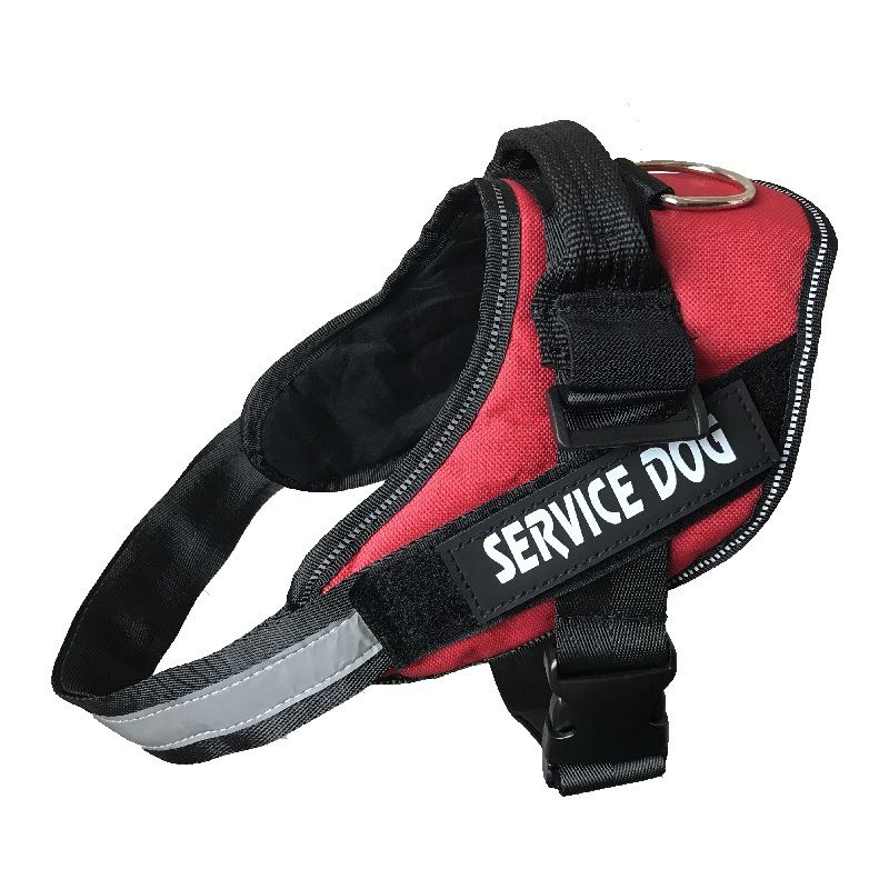 SERVICE DOG Pet For Large Dogs Golden Retriever K9 Dog Harness Walking Leash_voghion.com