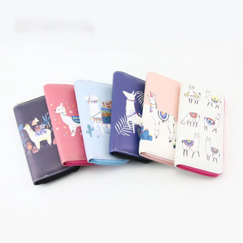 Baby Christmas elk Alpaca Print Coin Purse cartoon Xmas deer Alpacasso children wallet 12 styles women Hand bags C5223_voghion.com