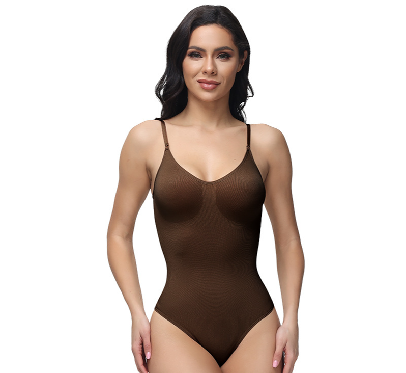 Nahtloses einteiliges körperformendes Kleidungsstück für Frauen, Bauchstraffung, Gesäßstraffung, formende Unterwäsche, elastisches, körperformendes Schlankheitskorsett_voghion.com