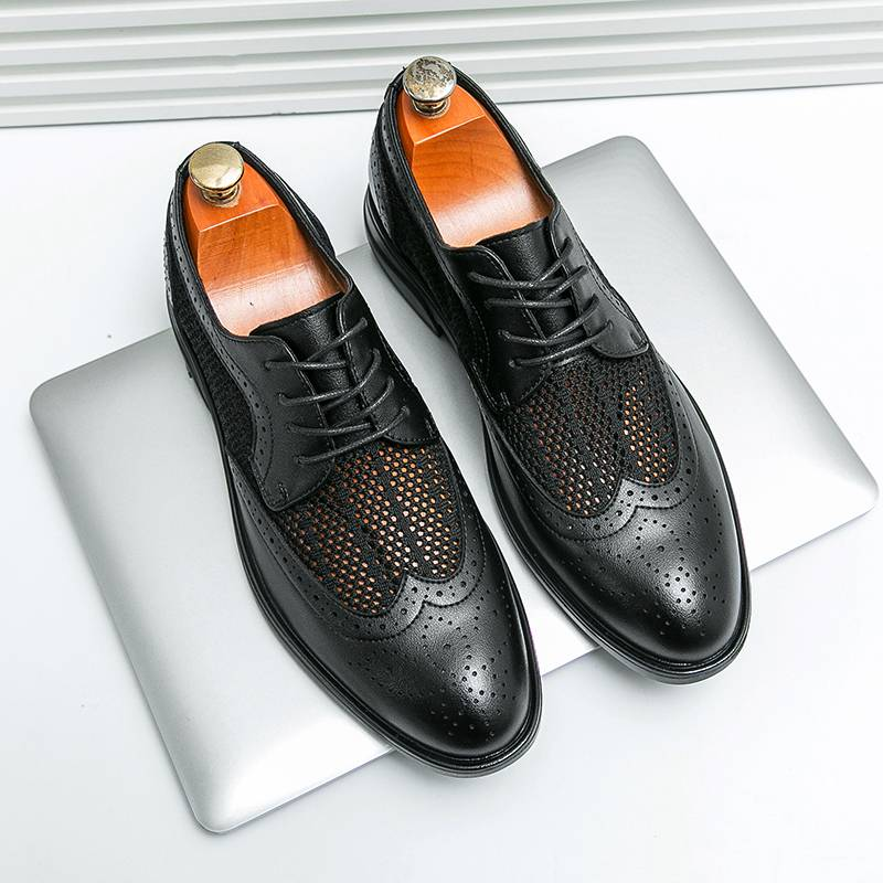 Fashionable Oxford Gentlemen's Formal Men's Shoes, Comfortable Social Men's Shoes_voghion.com