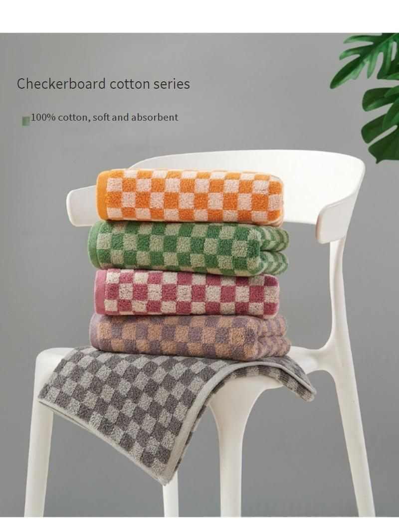 Premium Wavy Textured Cotton Towel - Extra Thick & Super Absorbent (Soft Face & Bath Towel, Hotel & Home Use)_voghion.com