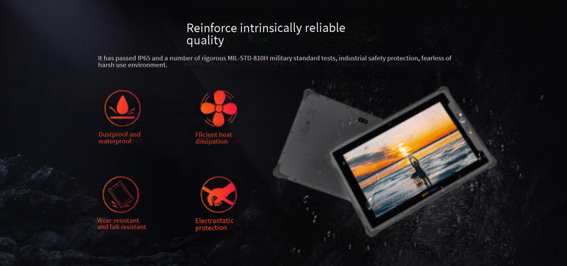 Emdoor Rugged Windows Tablet 12" With Intel I7 CPU, 16GB RAM, 5G/4G Connectivity, Industrial-Grade Protection For Harsh Environments_voghion.com