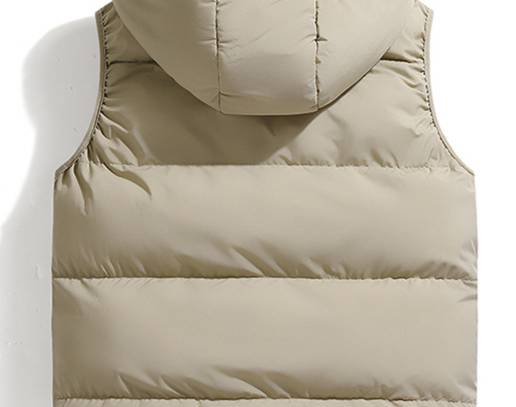 Gilet con cappuccio foderato in pile da uomo, gilet imbottito con cerniera caldo invernale, capo casual e da esterno aderente (nero/grigio/rosso/verde/kaki/blu navy)_voghion.com