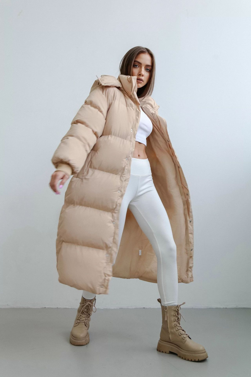 Gilet chaud à capuche et manches longues pour femmes, mode décontractée, ample, fermeture éclair, vêtements rembourrés de coton_voghion.com