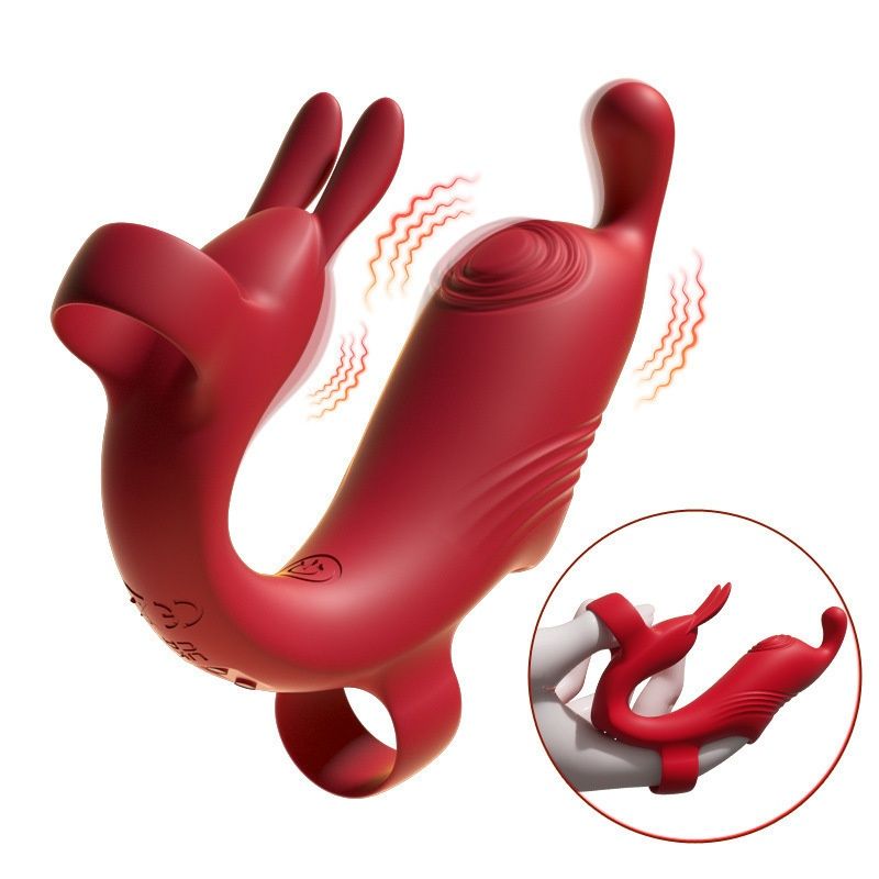LuvBox Finger Trigger Vibrator Dual Vibrator Prostata Analkammer Orgasmus Vorspiel Einführen Spielzeug Paar Spaß Flirten_voghion.com