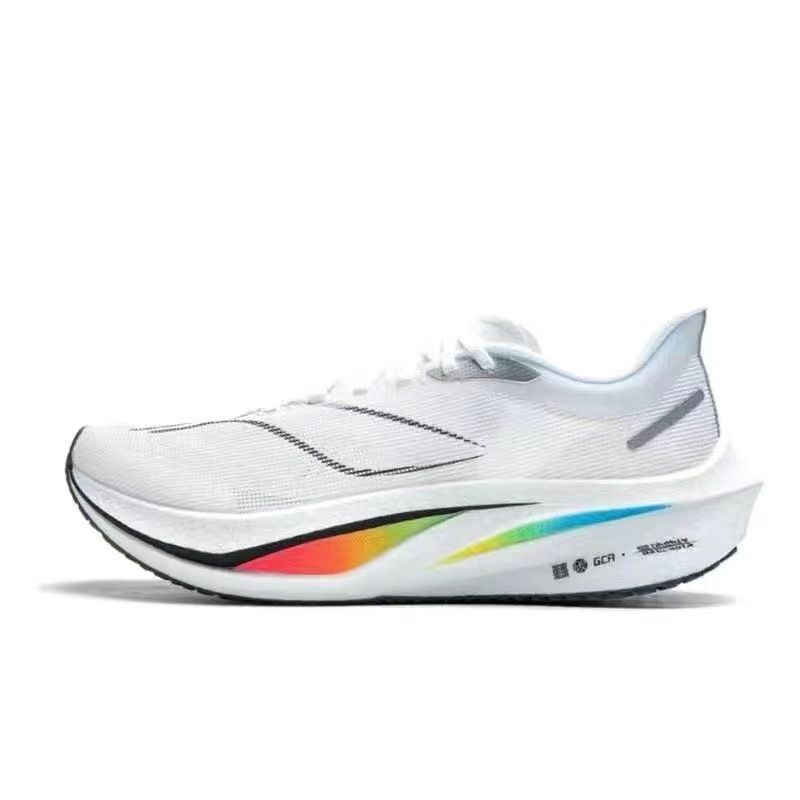 New Style Feidian 4C Carbon Plate For Boys Youth Speed Sports Red Rabbit Big Kids Spring Breathable Mesh Running Shoes_voghion.com