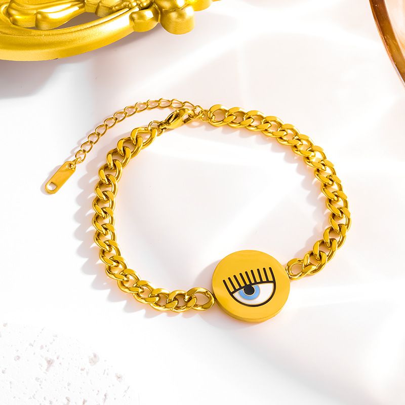 Collana, orecchini e anello con ciondolo rotondo a forma di occhio di demone, stile bohémien, design per donne._voghion.com
