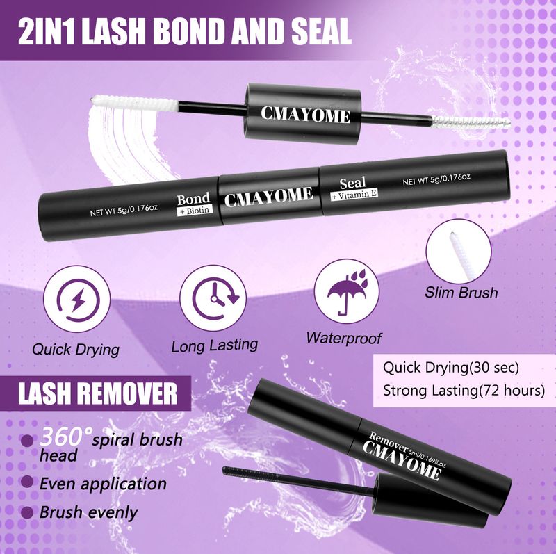 False Eyelashes Diy False Eyelash Extension Kit Single Cluster 10 16mm Length Mixed Eyelashes_voghion.com