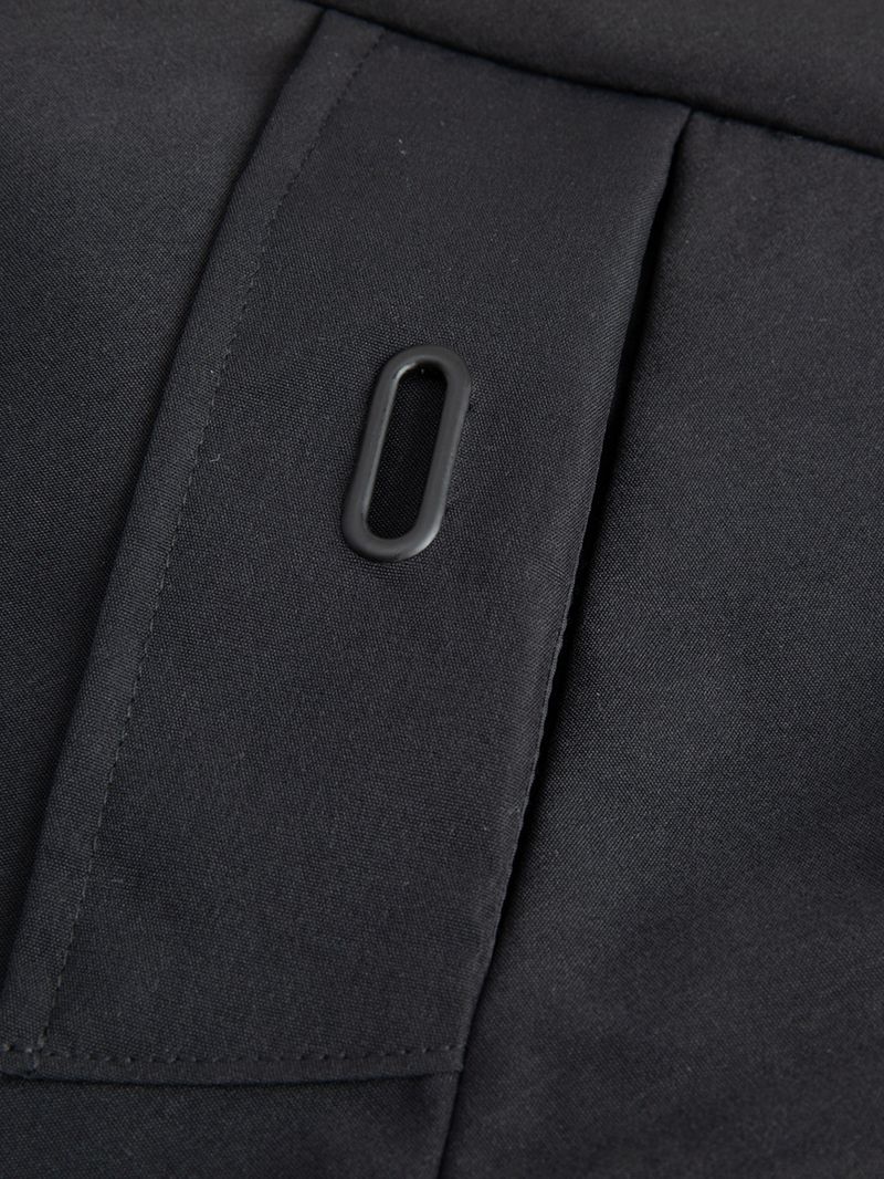 Men's Slim-Fit Trench Coat – Lightweight Polyester Jacket With Hood For Business Casual_voghion.com