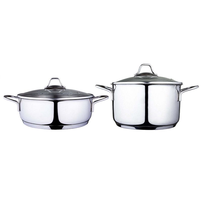 Serenk Modernist Cookware Set Saute Pan Stock Pot, 4 pcs_voghion.com